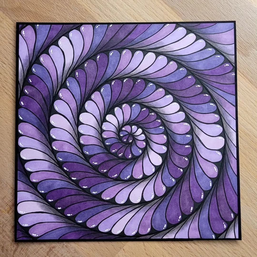 Tile doodling example