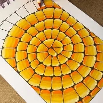 Tile doodling example 5